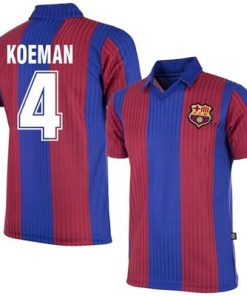 FC Barcelona Retro Voetbalshirt 1990-1991 + Koeman 4